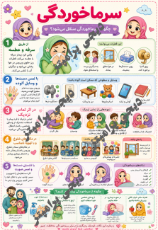پوستر آموزشی: سرماخوردگی – کد 4
